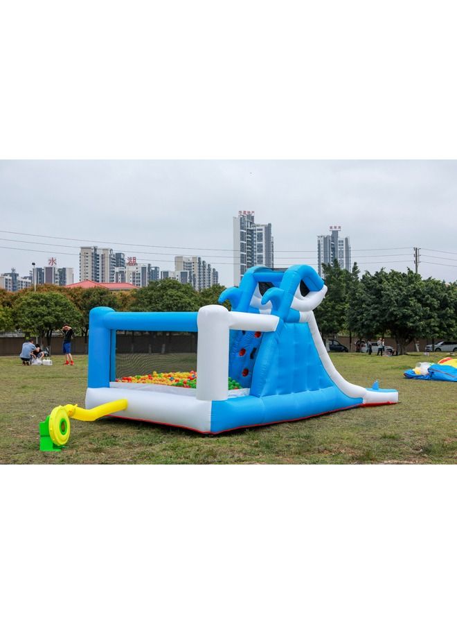 Lovely Shark Air Bounce House Combo Water Slide With Pool Inflatable Trampoline For Backyard