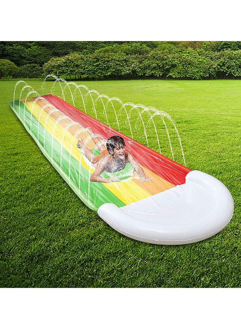 Inflatable Water Slide for Backyard Outdoor Kids Summer Toys Games Sprinkle Water Sliders with Boards For Children Summer Gifts