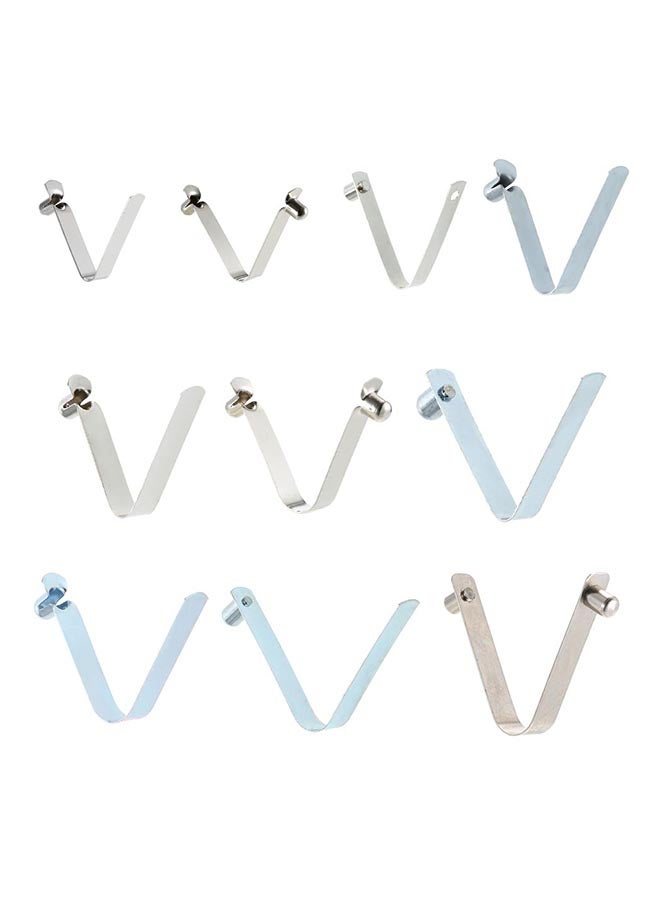 6-Piece Kayak Pedal Spring Clip Tent Pole Clip Push Button Spring Snap Clip Locking Tube Pin 14.0 x 10.0 x 1.5cm