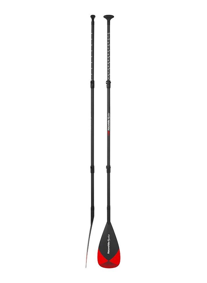 All Round Series Paddle | Lightweight Adjustable Aluminum Alloy Shaft | Durable Glass Fiber + PEP + Nylon Blade | ABS Outer Lock + Marble Lock Handle | Ideal for Stand Up Paddleboarding | Black-Red, 165-215cm