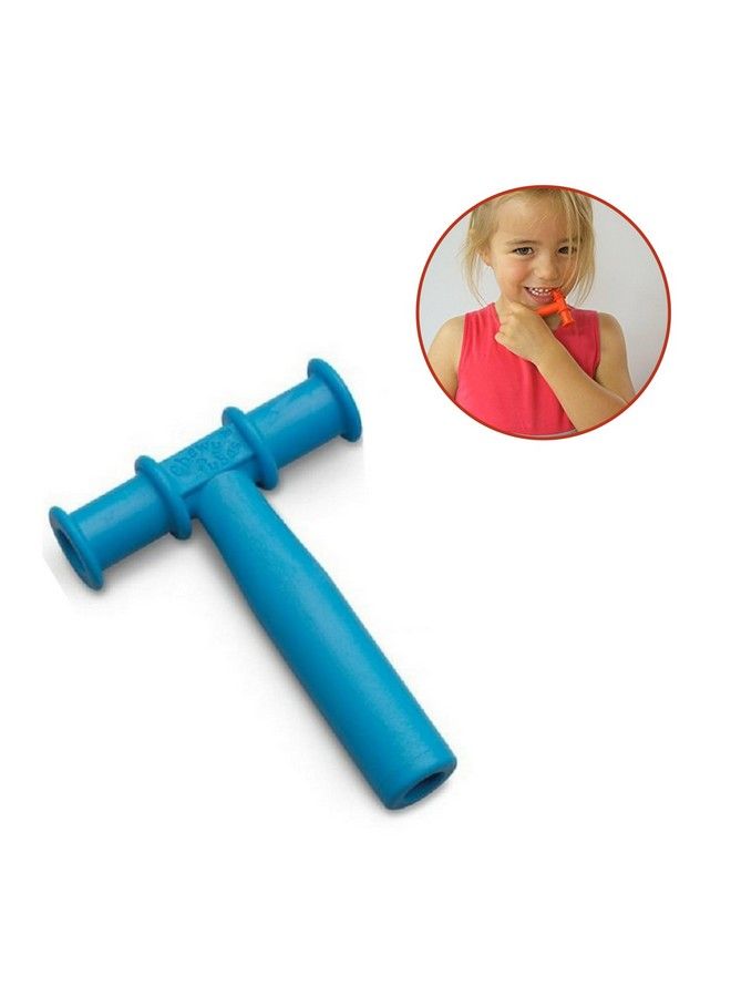 Non Toxic Develop Baby'S Biting Skills Safely Chewy Tube For Toddlerblue