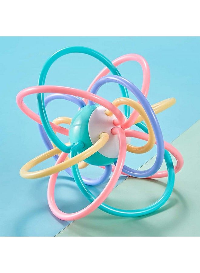 Baby Teether Tube Rattle Toy Multicolored.