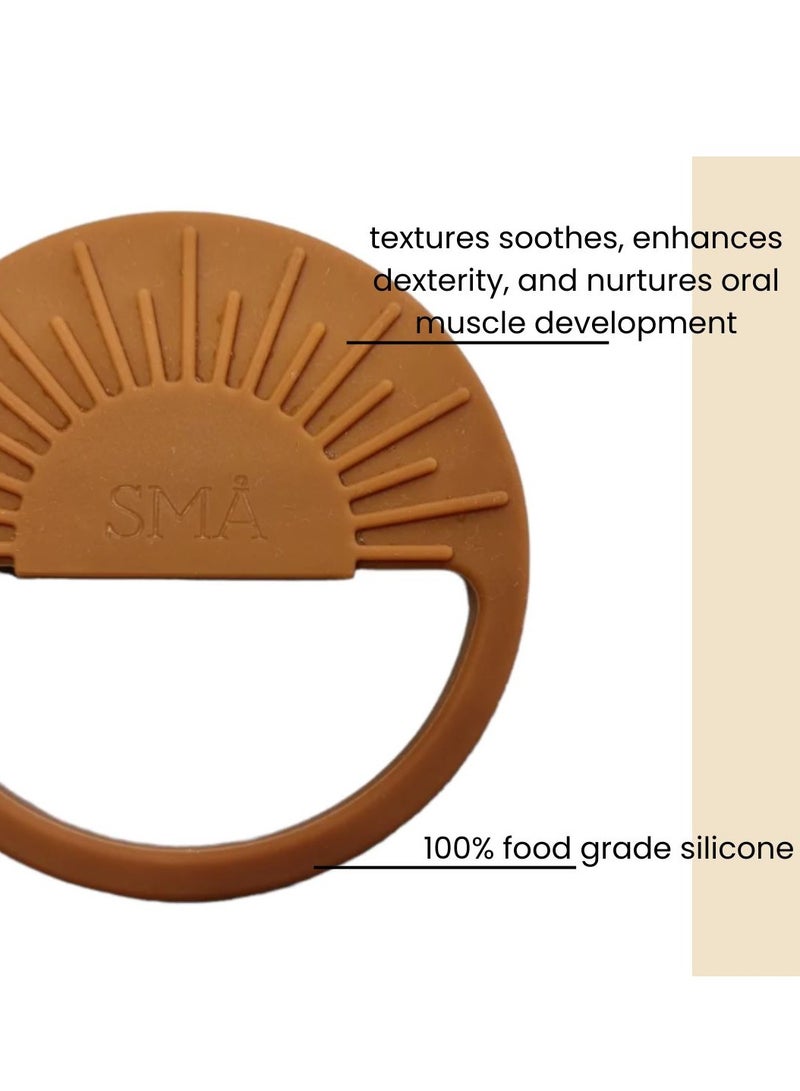 SMA Baby Sun Teether Teething Toys for Babies-Teething Toy Silicone BPA Free Anti-Dropping Infant Teether Pacifiers Chew Toys for Sucking Needs and Soothing Babies Sore Gums