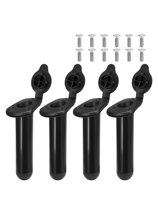 4-Piece Kayak Fishing Rod Holder With Cap 24.0x20.0x10.0cm