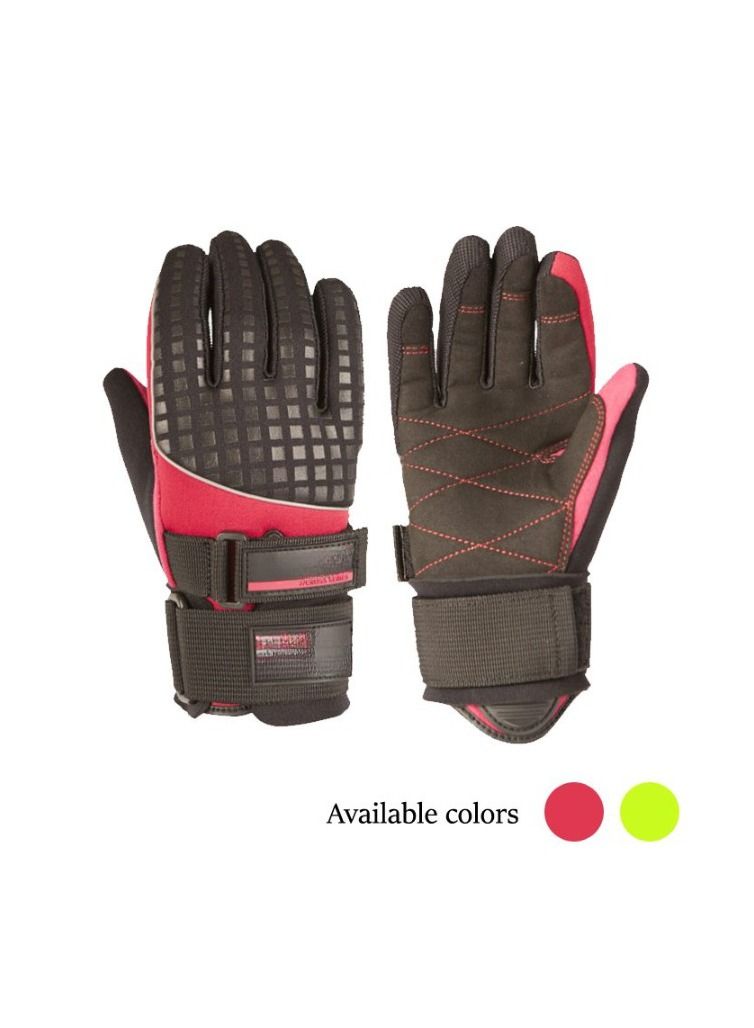 High Performance Waterski Gloves Cross Collection Lime