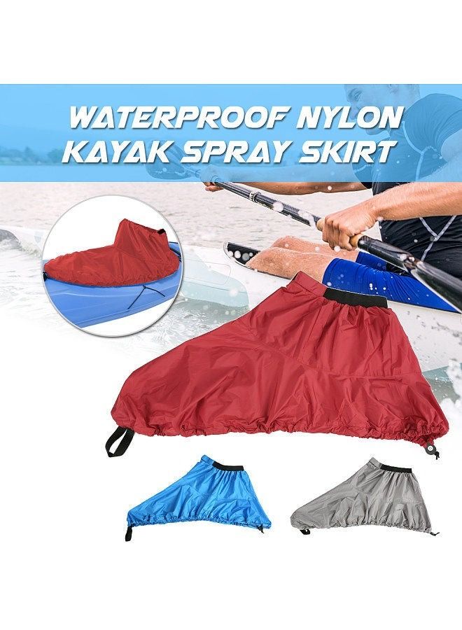 Universal Adjustable Sport Waterproof Nylon Kayak Spray Skirt Deck Sprayskirt Cover Grey L