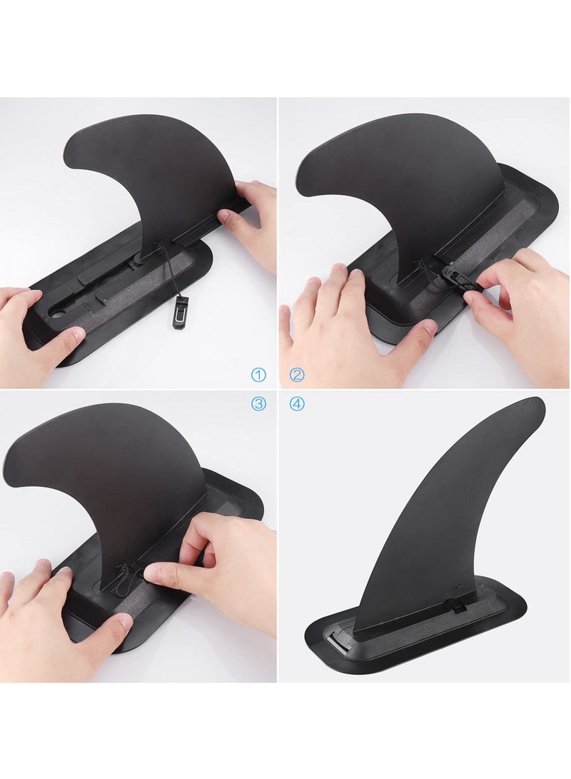 Surfboard Fins, Removable Universal SUP Fin, Nylon Safe Reinforced Replacement Diverter Tail Rudder for Longboard Surfboard, Inflatable Paddle Board, Stand-Up Board
