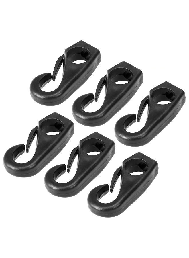 6-Piece Kayak Bungee Cord Hook Clip Set