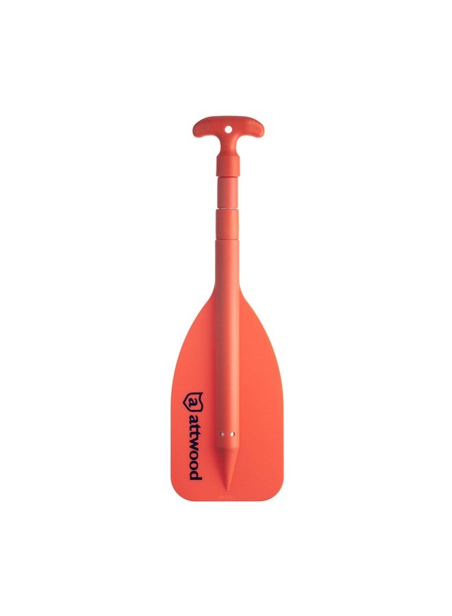 Emergency Telescoping Paddle For Boating, Collapsible, 20Inch To 42Inch, Orange