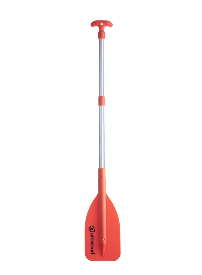 Emergency Telescoping Paddle For Boating, Collapsible, 20Inch To 42Inch, Orange