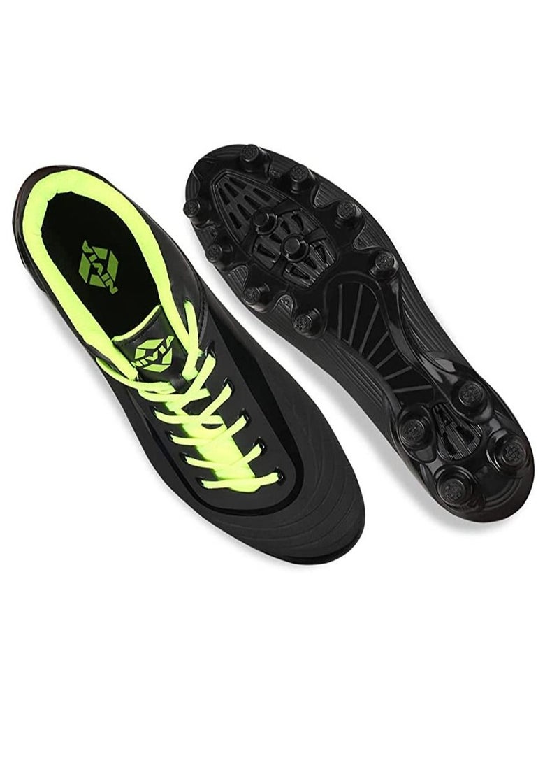 Airstrike Football Shoes | Size : 7 UK/ 8 US / 41 EU | Material : Synthetic Leather | PVC sole | Lace-Fastening | Padded Footbed