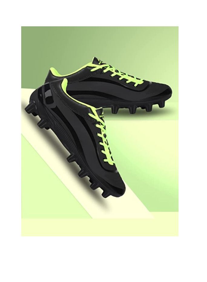 Airstrike Football Shoes | Size : 7 UK/ 8 US / 41 EU | Material : Synthetic Leather | PVC sole | Lace-Fastening | Padded Footbed