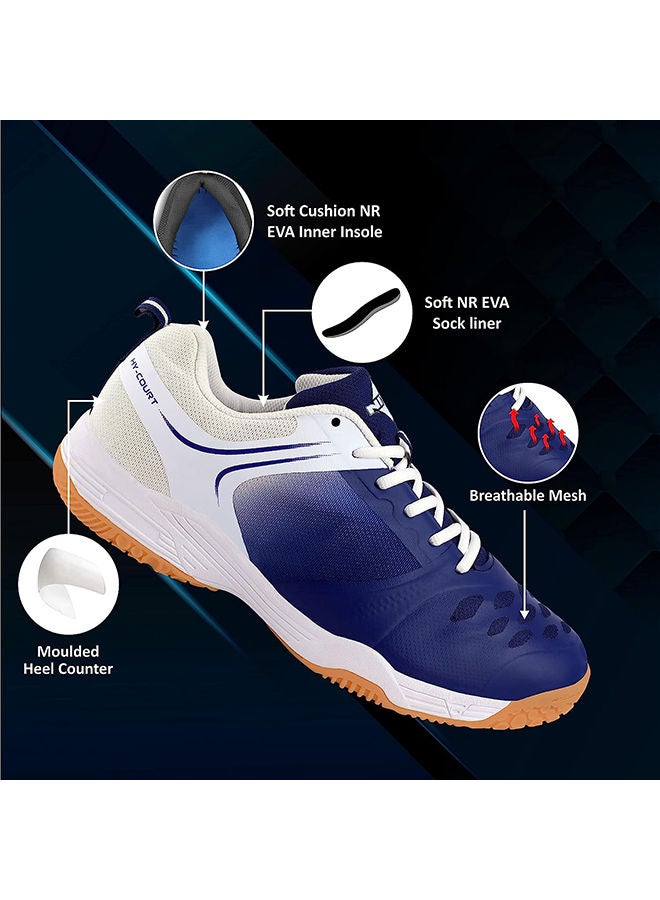 HY-Court 2.0 Badminton Shoes | UK 5 \ US 6 \ EU 39 | For Mens and Boys | Non-Marking Shoe | Court Shoe | For Badminton, Squash, Tennis Players