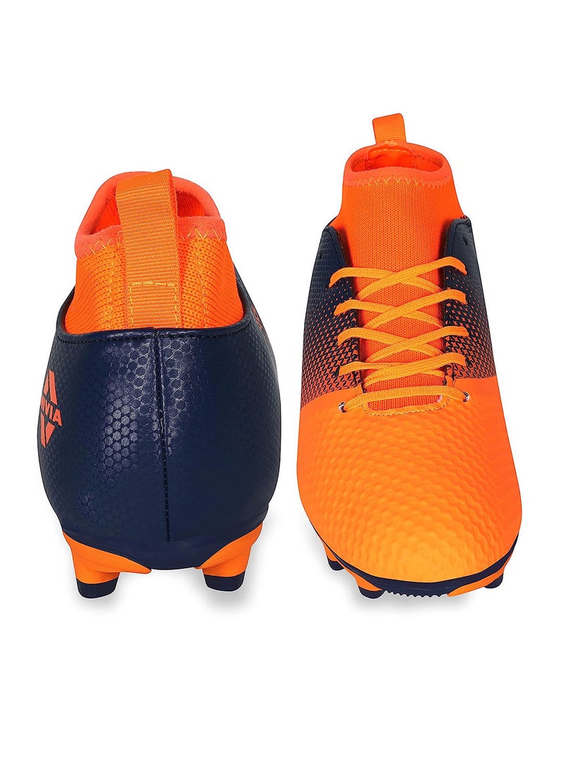 Ashtang Football Studs | Synthetic Leather | Moulded Insole | Lace-Fastening | Padded Footbed | Minimal Water Absorption | Durable,Comfort