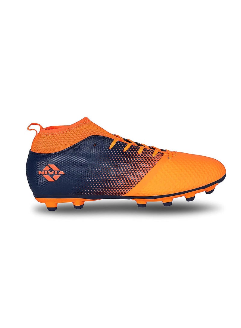 Ashtang Football Studs | Synthetic Leather | Moulded Insole | Lace-Fastening | Padded Footbed | Minimal Water Absorption | Durable,Comfort