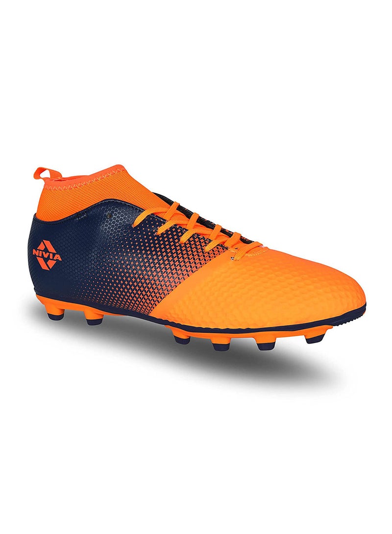 Ashtang Football Studs | Synthetic Leather | Moulded Insole | Lace-Fastening | Padded Footbed | Minimal Water Absorption | Durable,Comfort