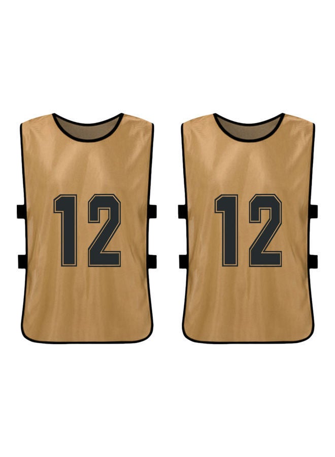 Sports Pinnies Numbered Practice Vest Pennies For Soccer Basketball Jersey Bibs,Set Of 12 Youth Adults Team