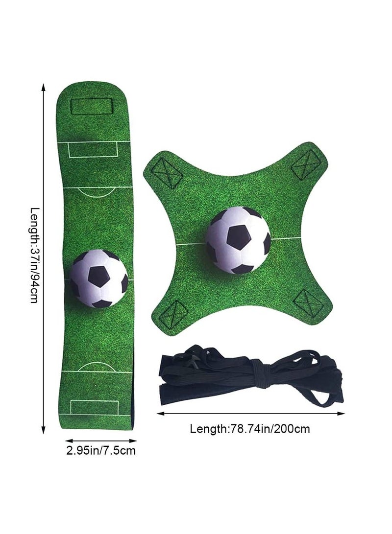 Football Kick Trainer Soccer Training Equipment Aid Skills Improvement Solo Practice for Kids Adults Hands Free Universal Fits All Size Footballs