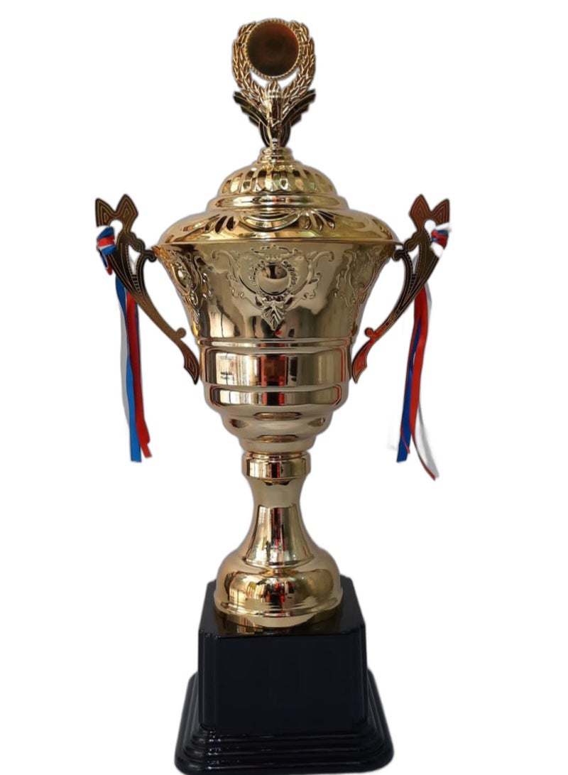 Gold Trophies Personalized Trophies Cups With Colorful Ribbons And Trophies Awards Sports Trophies Medals Appreciation Award Gift Achievement Ceremony Trophies Basketball Football Trophy