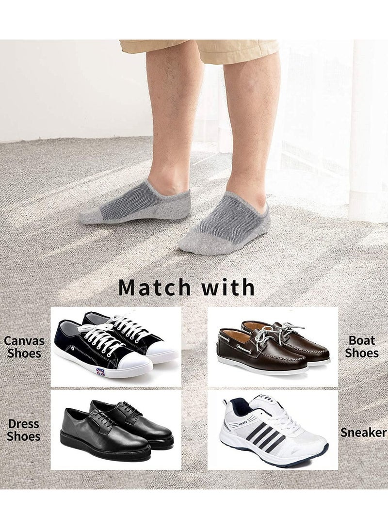 Mens Ankle Athletic Socks Low Cut Breathable Running Comfort Sports Trainer Cotton Casual Non-Slip No Show for Men and Women Invisible Crew Boat EUR43-48 6Pairs