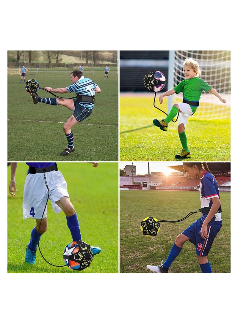 Football Kick Trainer, Adjustable Soccer Training Belt, Aid, Equipment for Kids and Adults, Perfect Skills Improvement, Suitable 3 4 5 Balls