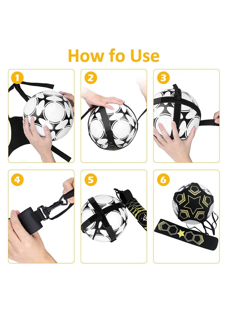 Football Kick Trainer, Adjustable Soccer Training Belt, Aid, Equipment for Kids and Adults, Perfect Skills Improvement, Suitable 3 4 5 Balls