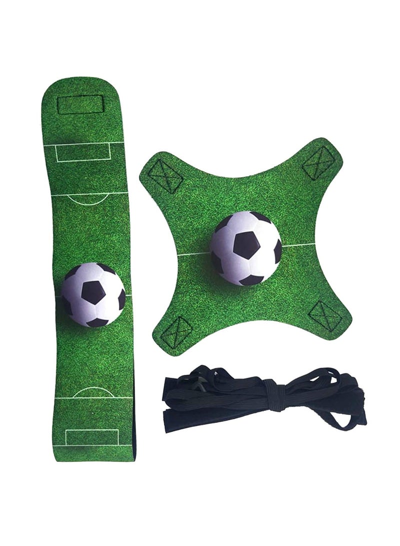Football Kick Trainer Soccer Training Equipment Aid Skills Improvement Solo Practice for Kids Adults Hands Free Universal Fits All Size Footballs