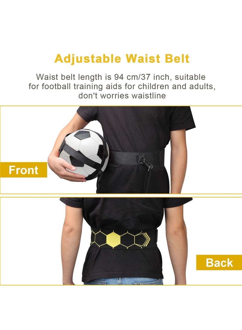 Football Kick Trainer Soccer Training Equipment Aid Skills Improvement Solo Practice for Kids Adults Hands Free Universal Fits All Size Footballs