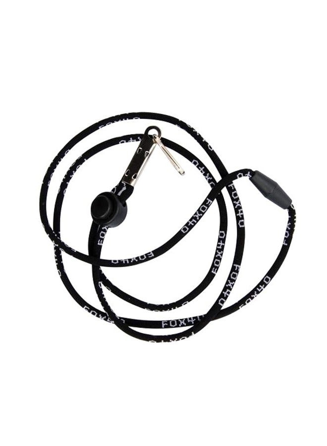 Sonik Blast CMG Official Whistle with Break Away Lanyard (Black)