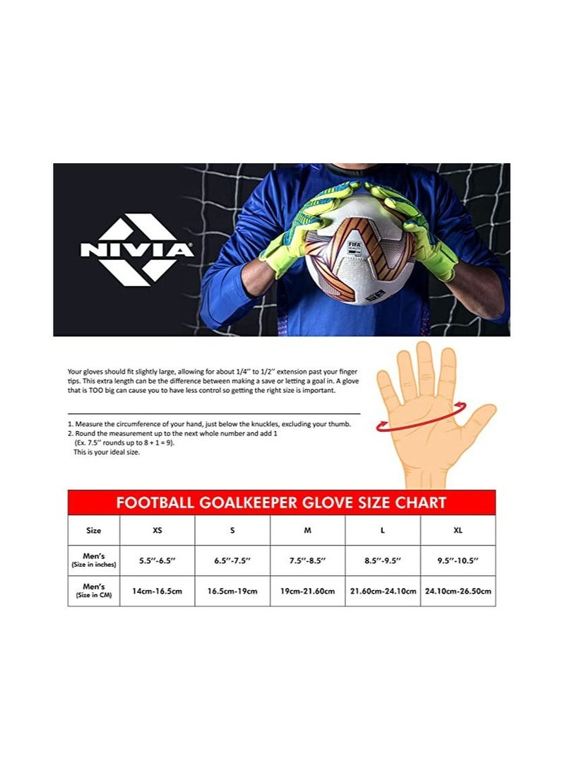 Ditmar Spider Goalkeeper Gloves | Unisex | For Football, Soccer, Goalkeeping Glove, Goalkeeper Gloves with Grip, Football Hand Gloves | Size : M