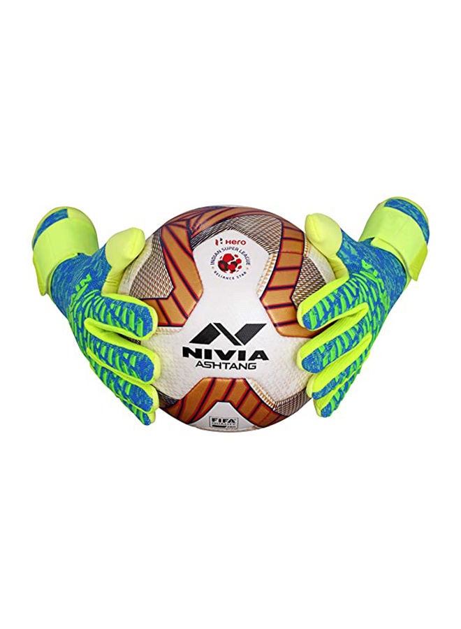 Latex Ashtang Goalkeeper Hand Gloves | Size : Large | For Men & Women | For Football, Soccer goalkeeping | Outdoor Sport