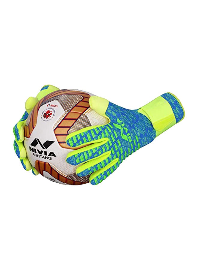 Latex Ashtang Goalkeeper Hand Gloves | Size : Large | For Men & Women | For Football, Soccer goalkeeping | Outdoor Sport