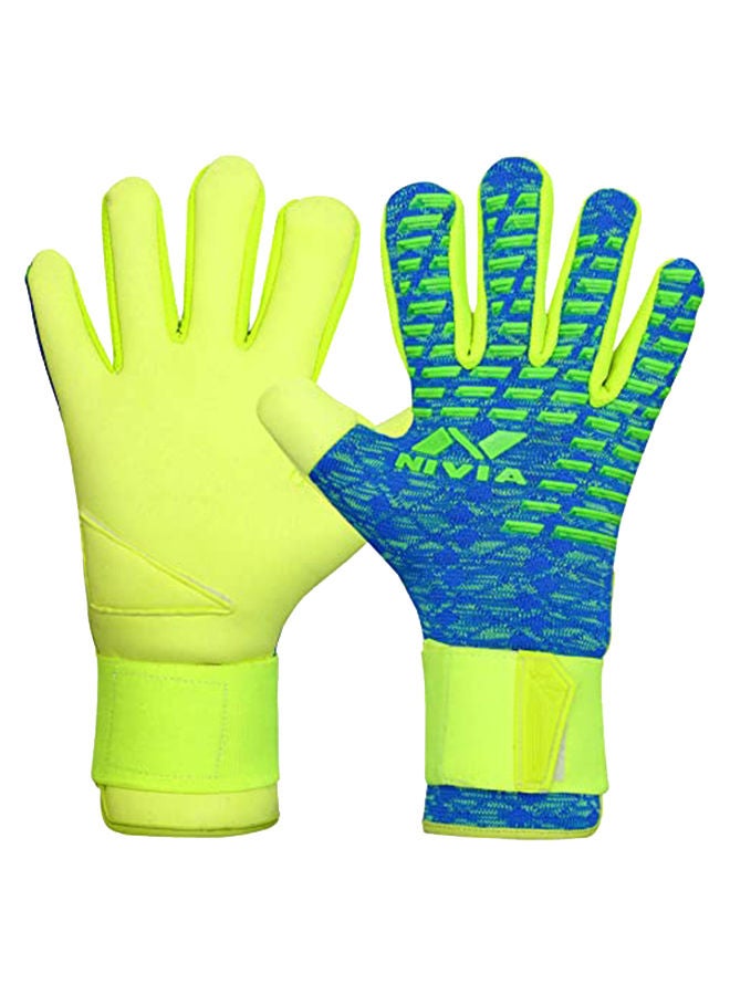 Latex Ashtang Goalkeeper Hand Gloves | Size : Large | For Men & Women | For Football, Soccer goalkeeping | Outdoor Sport
