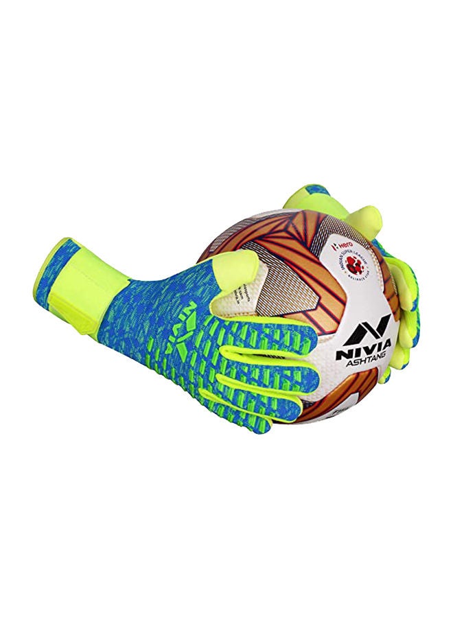 Latex Ashtang Goalkeeper Hand Gloves | Size : Large | For Men & Women | For Football, Soccer goalkeeping | Outdoor Sport