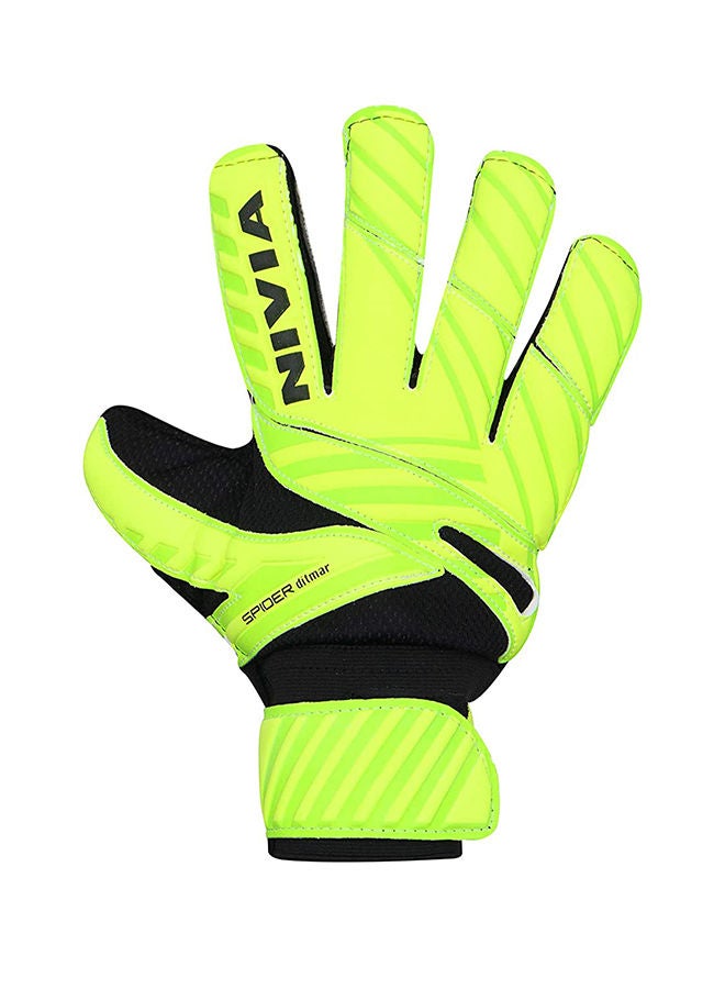 Ditmar Spider Goalkeeper Hand Gloves with Grip | Size : Large | for Men & Women | for Football, Soccer goalkeeping