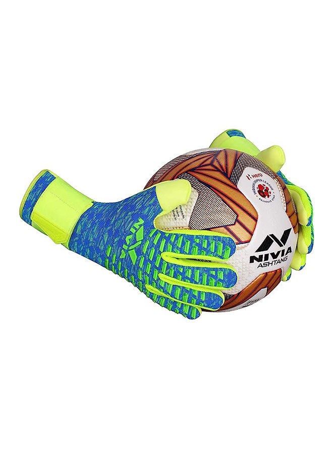 Latex Ashtang Goalkeeper Hand Gloves | Size : Medium | For Men & Women | For Football, Soccer goalkeeping