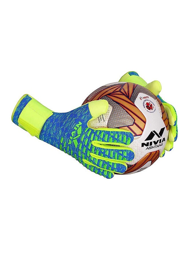 Latex Ashtang Goalkeeper Hand Gloves | Size : Medium | For Men & Women | For Football, Soccer goalkeeping