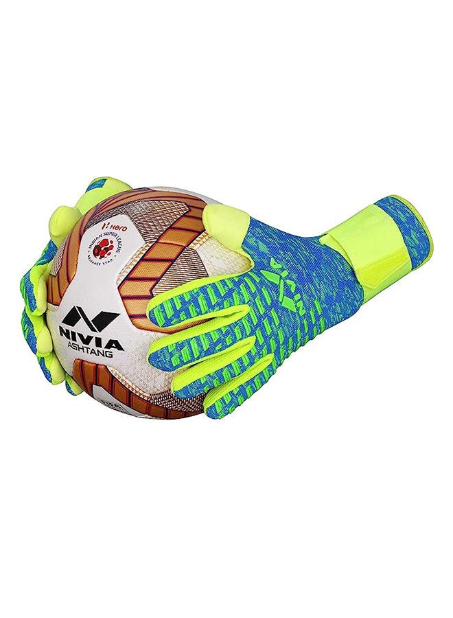 Latex Ashtang Goalkeeper Hand Gloves | Size : Medium | For Men & Women | For Football, Soccer goalkeeping