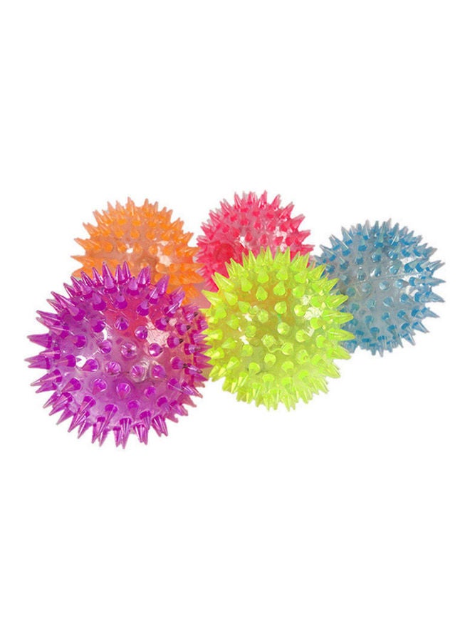 Portable LED Flashing Bounce Spike Massage Ball Stress Relief Kids Pet Gog Toy 20*10*20cm