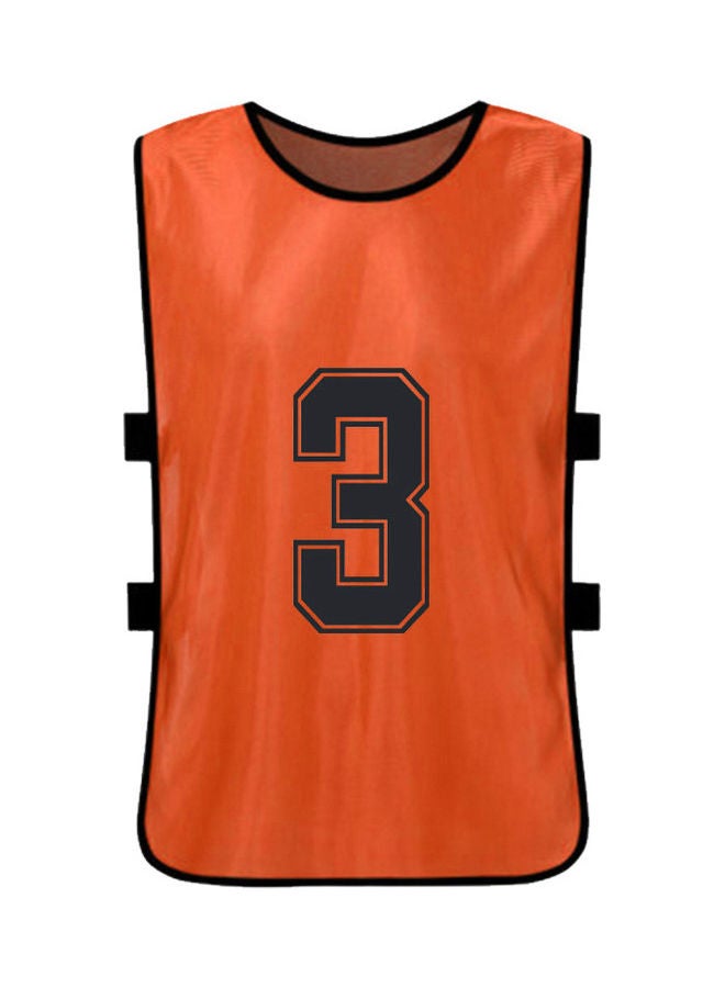 12-Piece Adults Soccer Sports Vest 32 x 12 x 20cm