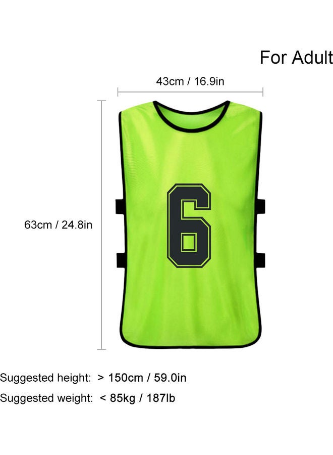 12-Piece Adults Soccer Sports Vest 32 x 12 x 20cm