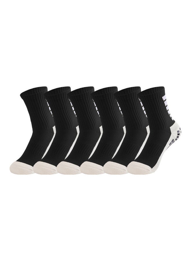 6 Pairs Men's Anti Slip Football Socks 22 x 9 x 20cm