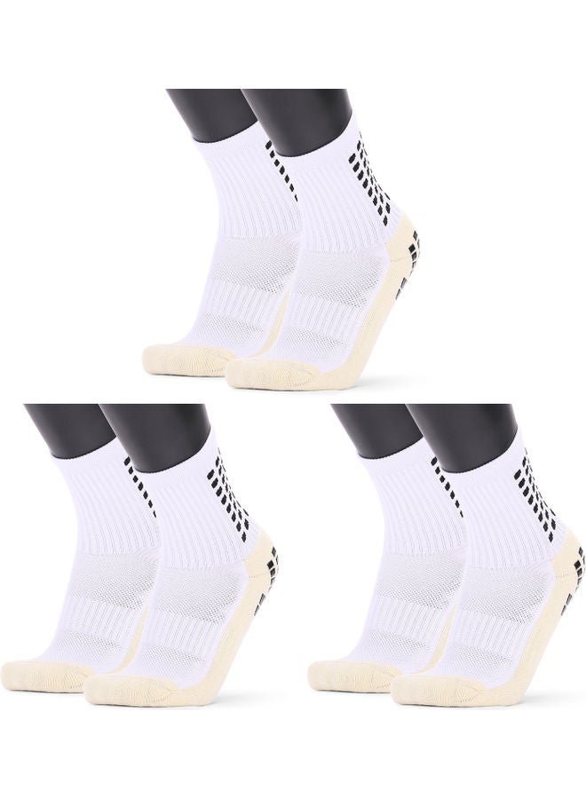 Pair Of 3 Men's Anti Slip Football Socks 22x8x11cm