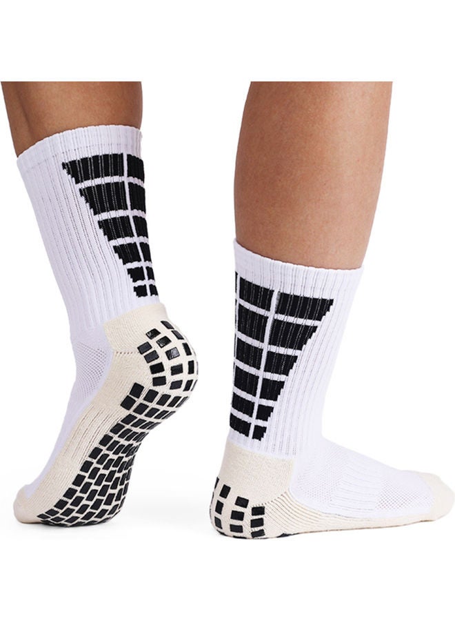 6 Pair Men's Anti Slip Football Socks 22.00 x 9.00 x 20.00cm