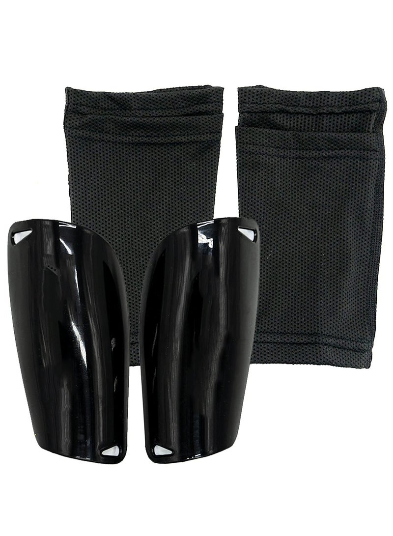 Football Shin Guards, Shin Guards Pads + High Elastic Sleeves, Youth Boys Girls Shin Pad Sleeves for Football Games, EVA Cushon Protection Reduce Hit and Lnjuries