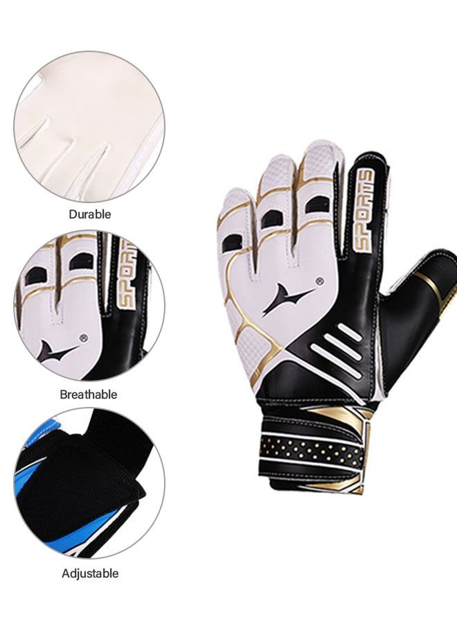 Goalie Gloves for Youth & Adult, Goalkeeper Gloves Kids with Finger Support, Soccer Gloves for Men and Women, Junior Keeper Football Gloves for Training and Match