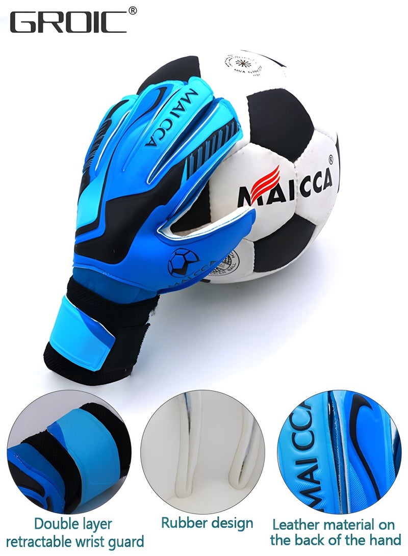 Soccer Goalie Goalkeeper Gloves,Football Gloves with Strong Grips Palms,Anti-Slip Soccer Gloves,Sports Protective Equipment