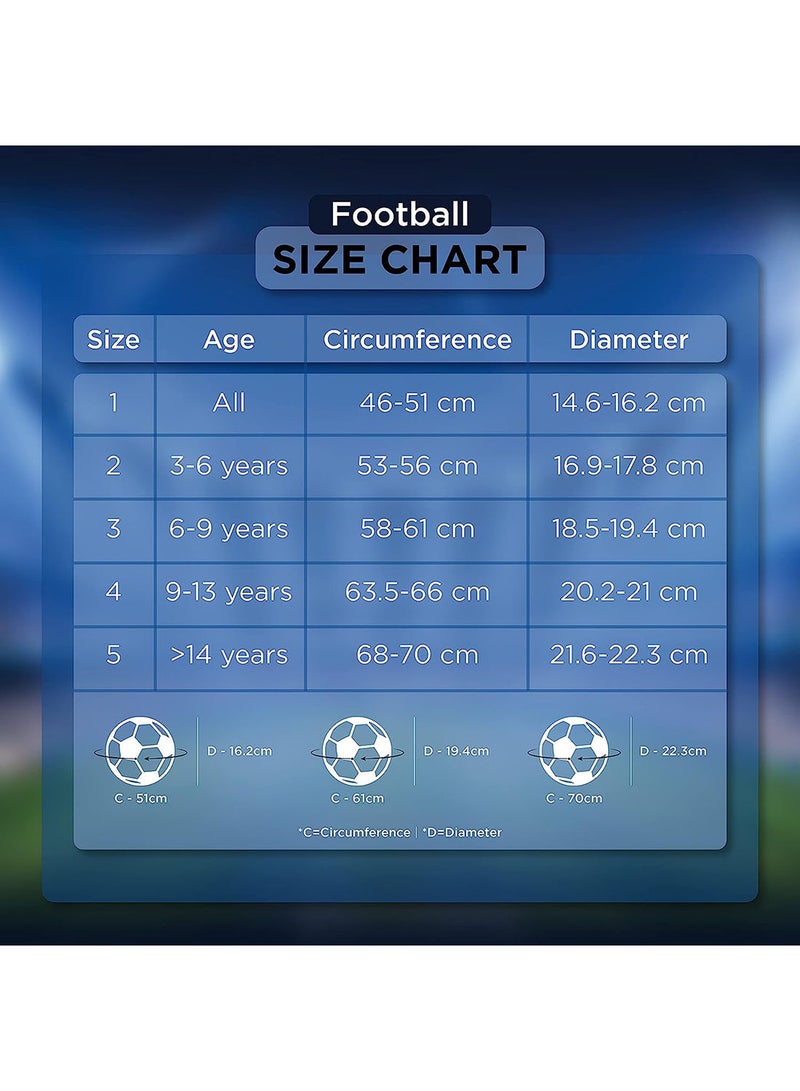 DOM04 Pro Ultra PU Football | Size 5 | Machine Stitched | 32 Panel | PU Micro Fiber top Layer | Soccer Ball | Latex Bladder Core