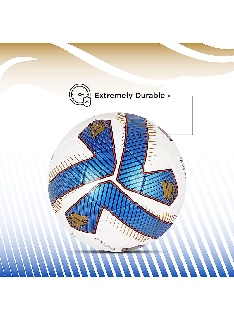 DOM04 Pro Ultra PU Football | Size 5 | Machine Stitched | 32 Panel | PU Micro Fiber top Layer | Soccer Ball | Latex Bladder Core
