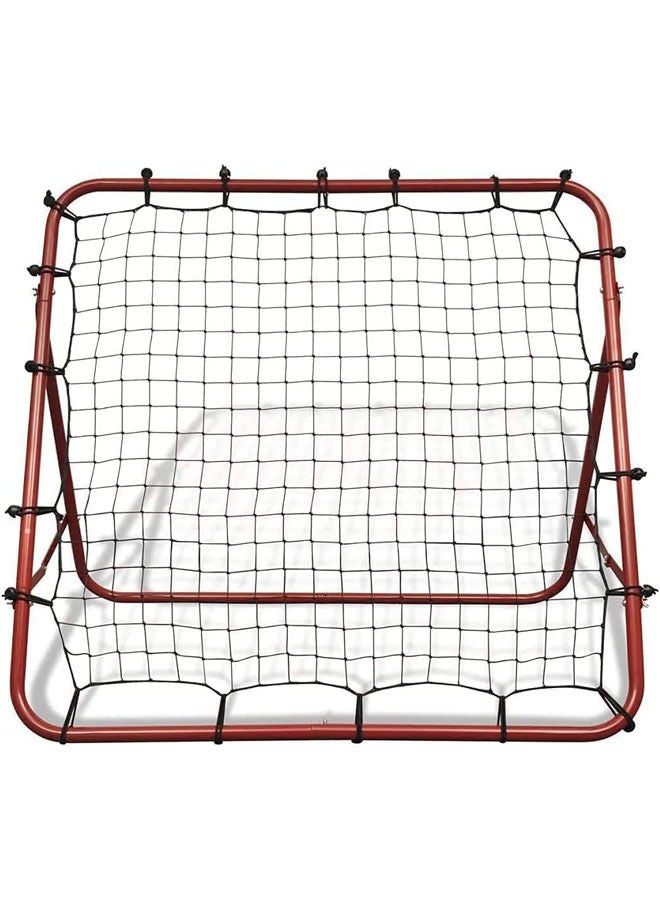 Football Bouncer Football Kickback Rebounder Adjustable Angles Training Equipment Removable Football Goal